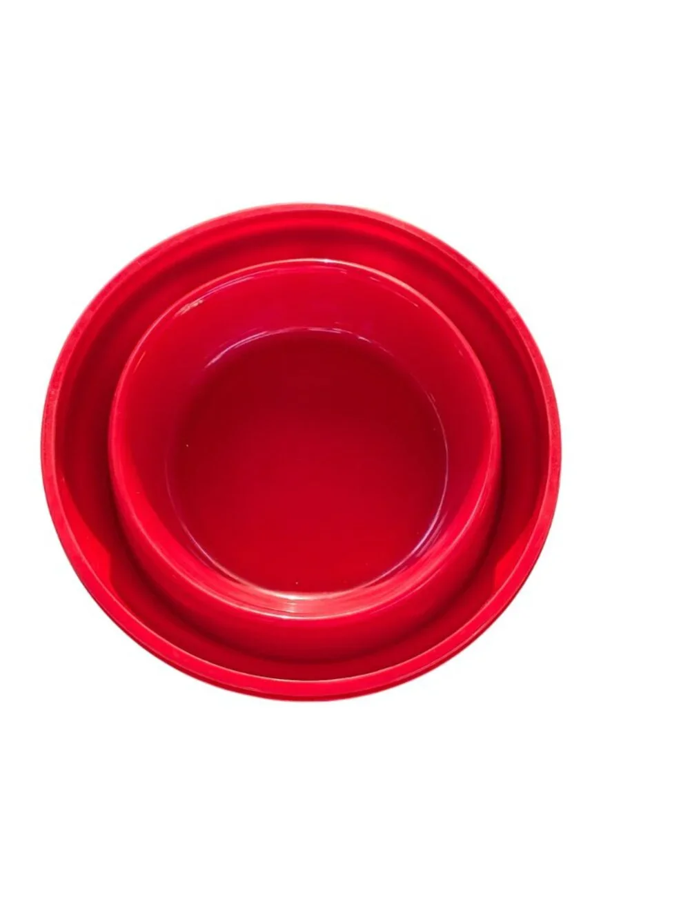 Collapsible Red Microwave Popcorn Maker With Lid & Built-In Measuring Cup